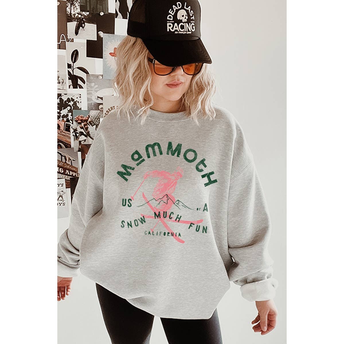 MAMMOTH CALIFORNIA SKI GRAPHIC SWEATSHIRTS