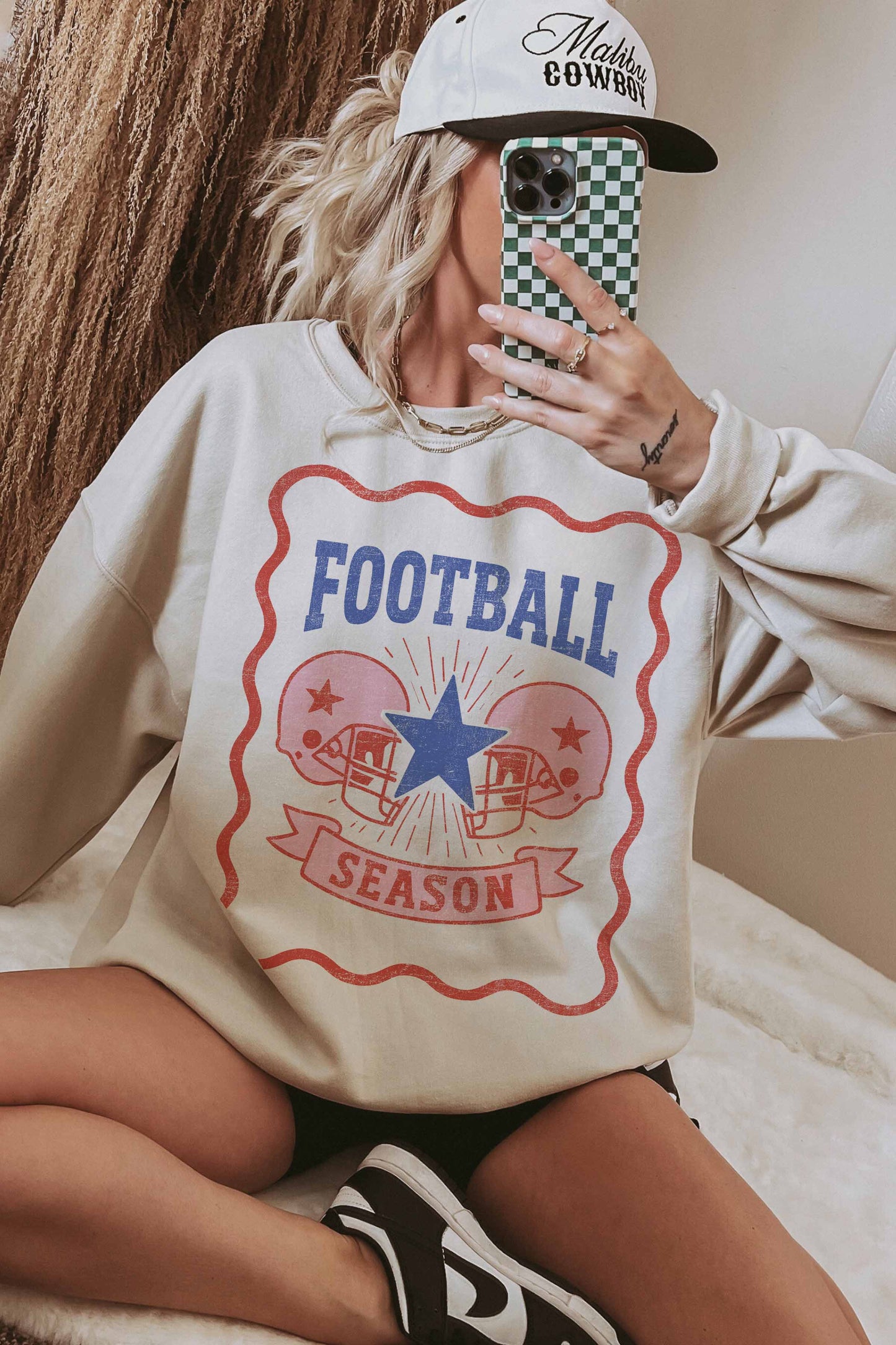 FOOTBALL SEASON OVERSIZED SWEATSHIRTS