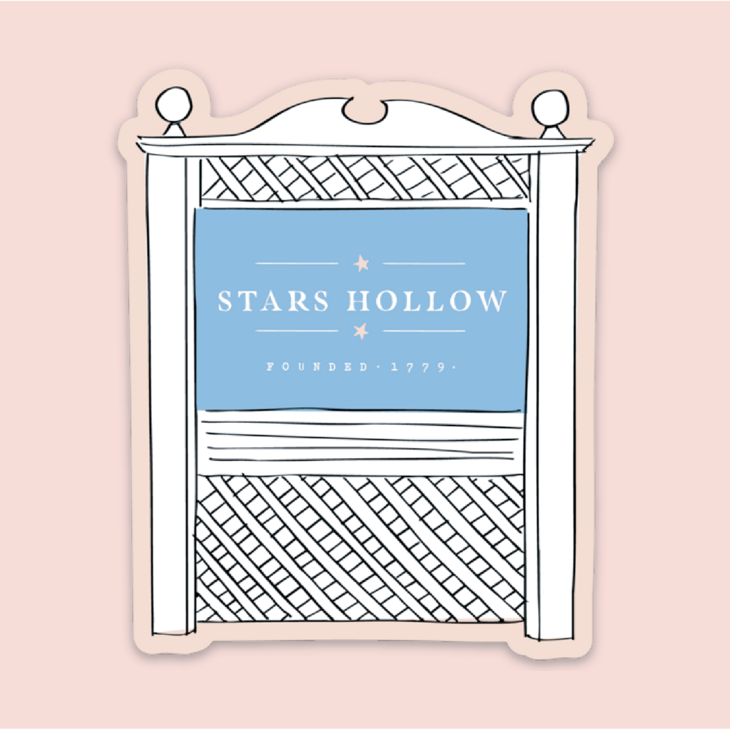 Stars Hollow Sign | Gilmore Girls Sticker