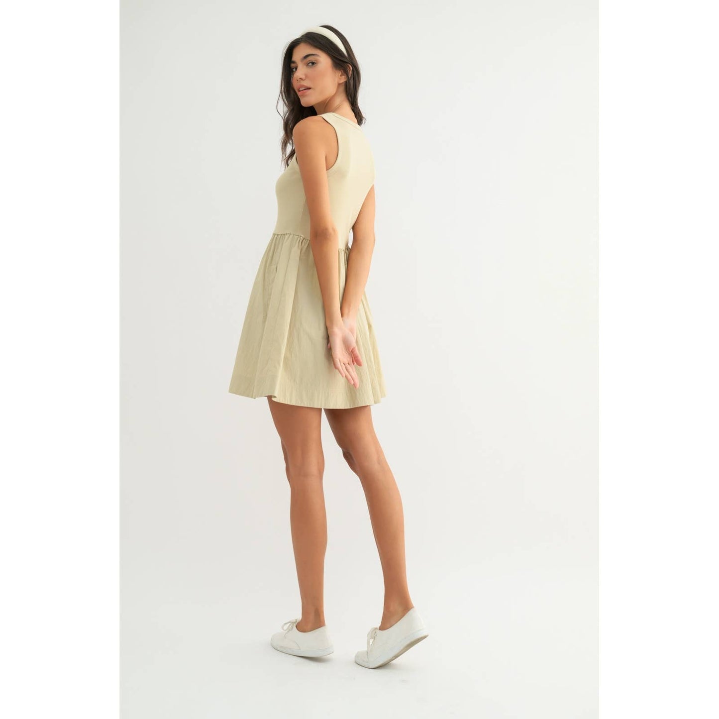 CONTRAST TANK TENCIL MINI DRESS