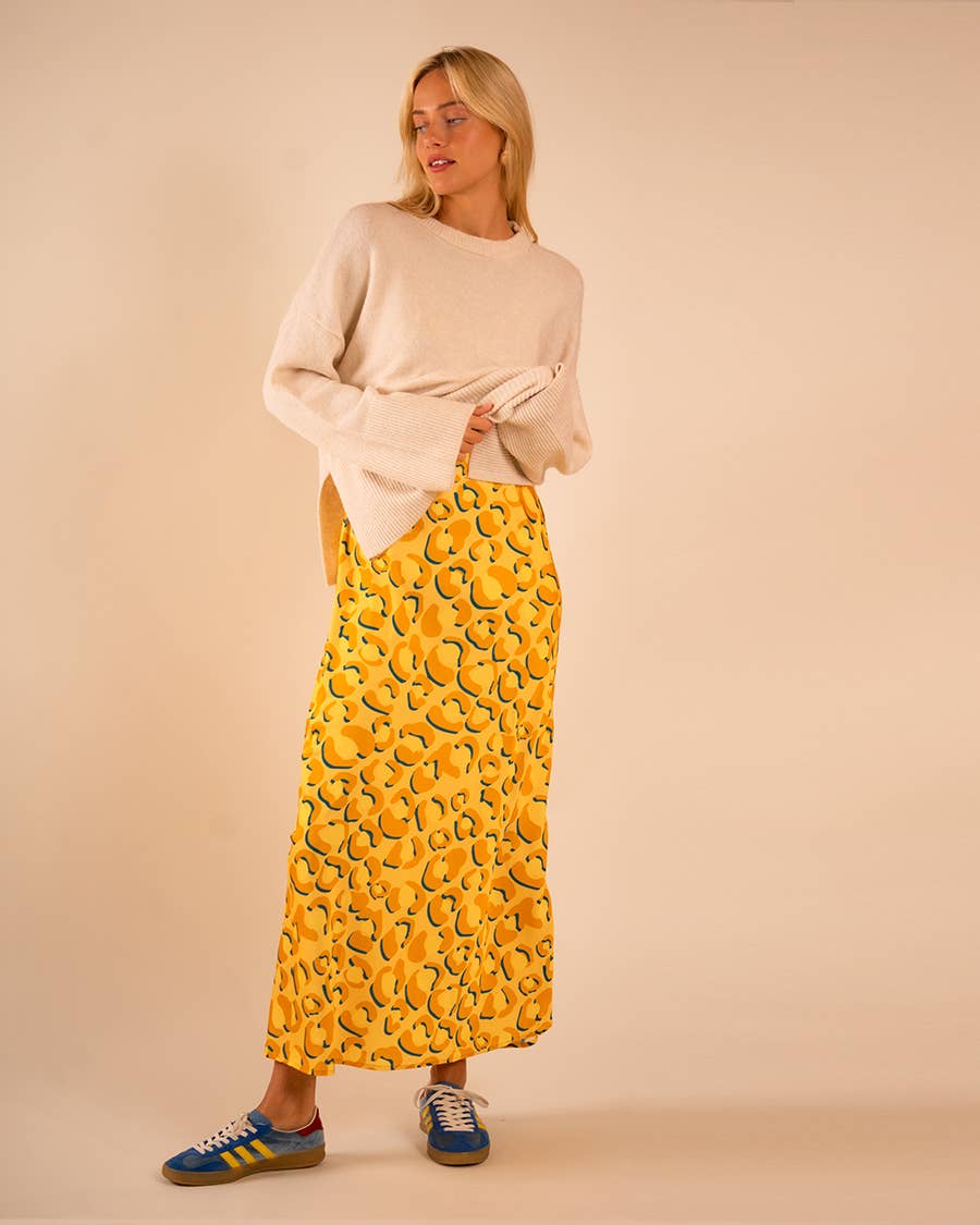 Shaded Leopard Lennon Zipslip™️ Dress (Canary)