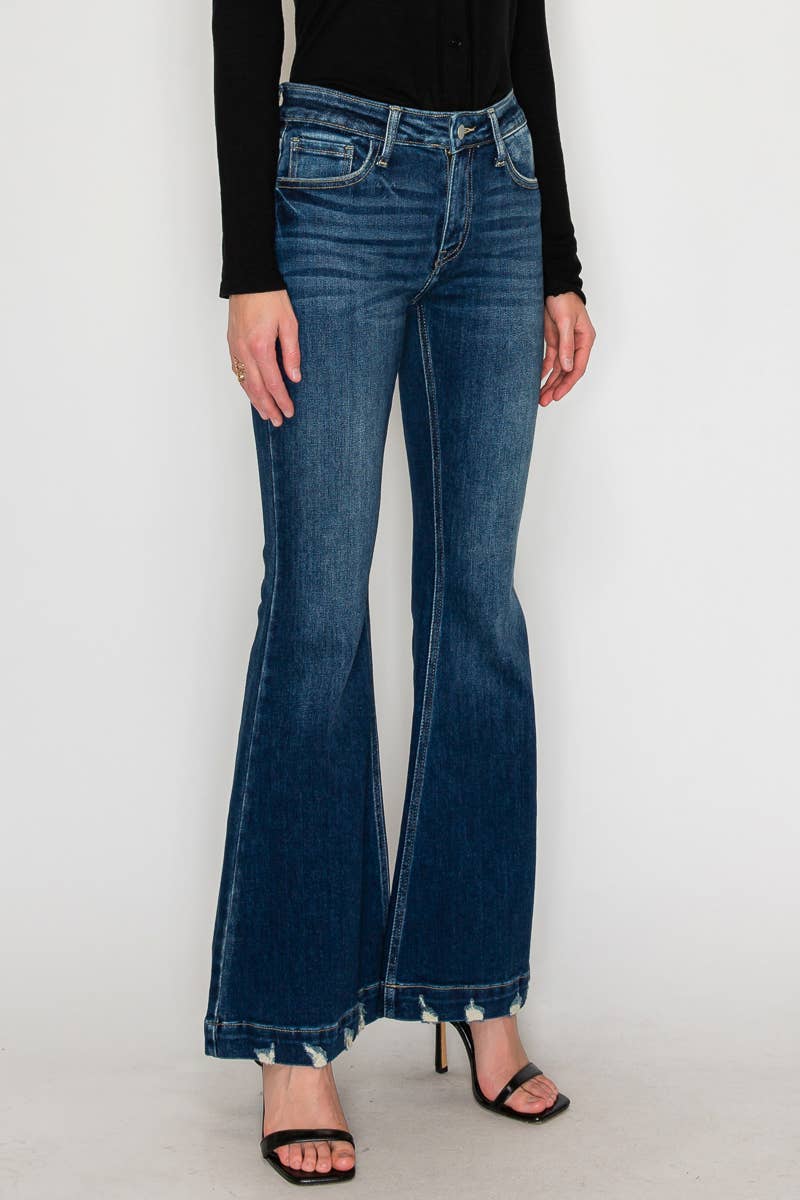 MID RISE SUPER FLARE JEANS