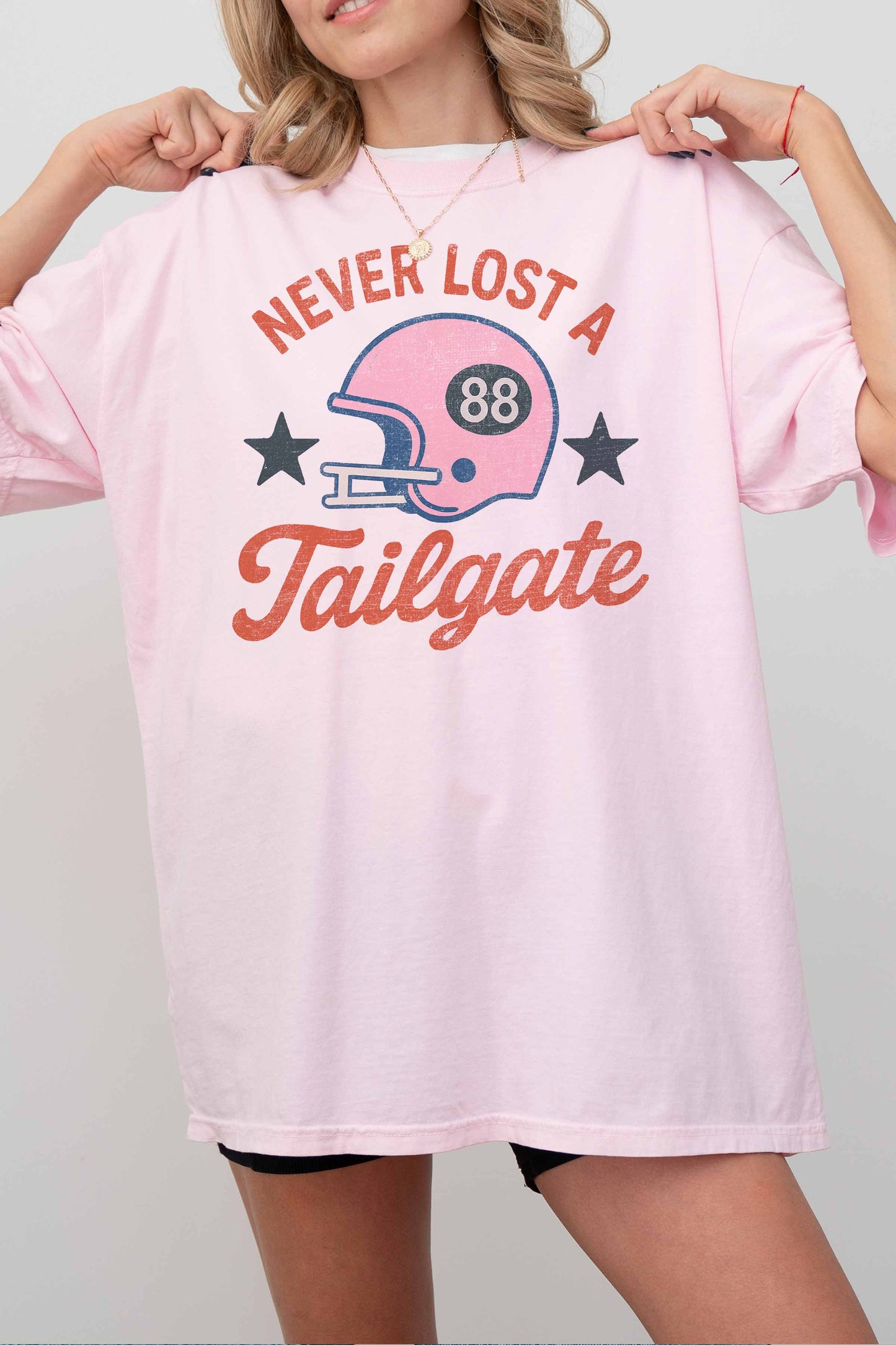 [G2111X-OTS]  NEVER LOST A TAILGATE OVERSIZED TEE