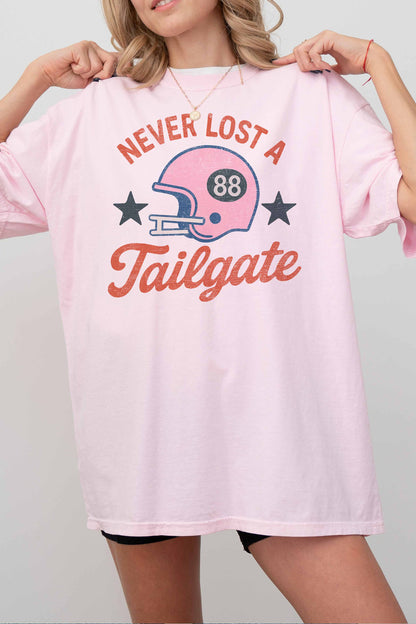[G2111X-OTS]  NEVER LOST A TAILGATE OVERSIZED TEE