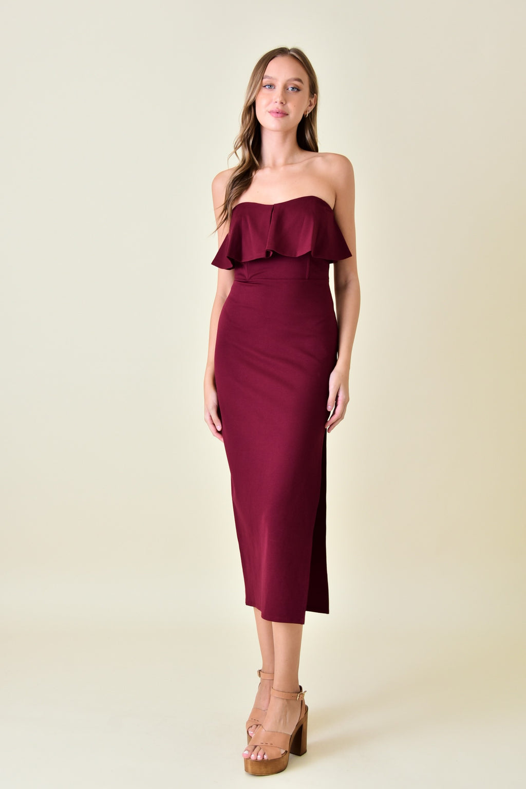 Ruffle Corset Bodycon Dress