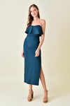 Ruffle Corset Bodycon Dress