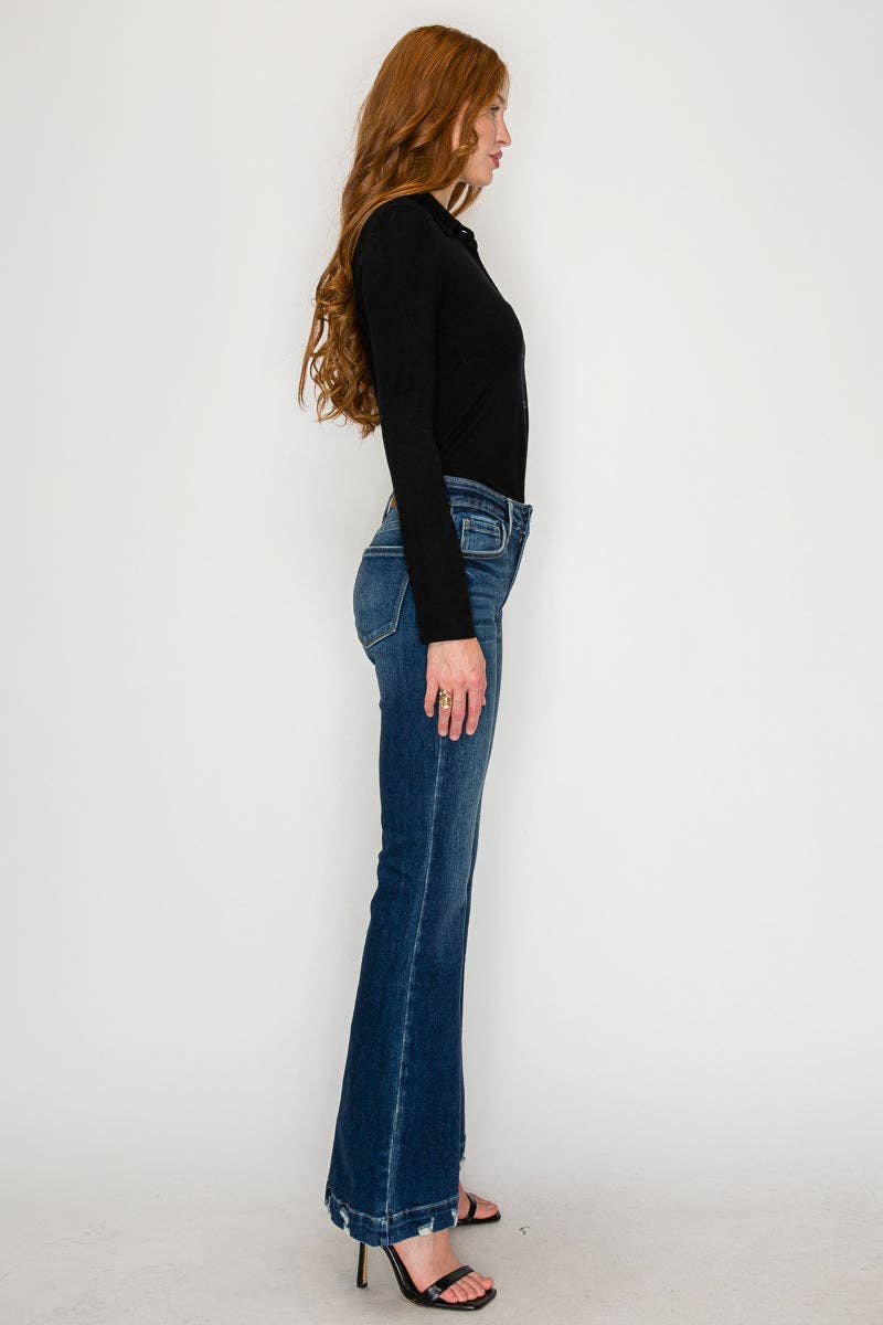MID RISE SUPER FLARE JEANS