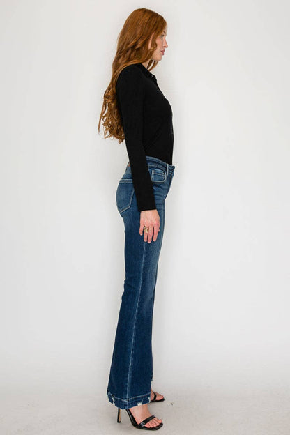 MID RISE SUPER FLARE JEANS