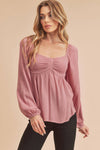 Pink BabyDoll Top