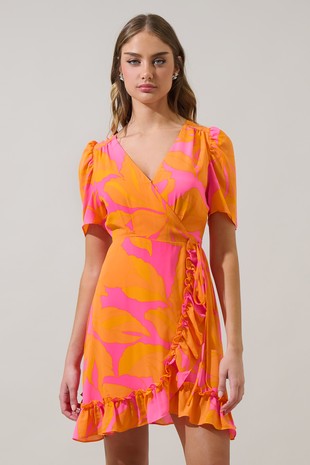 SugarLips Daisie Wrap Mini Dress