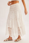 Hem & Thread Crochet Maxi Skirt with lining
