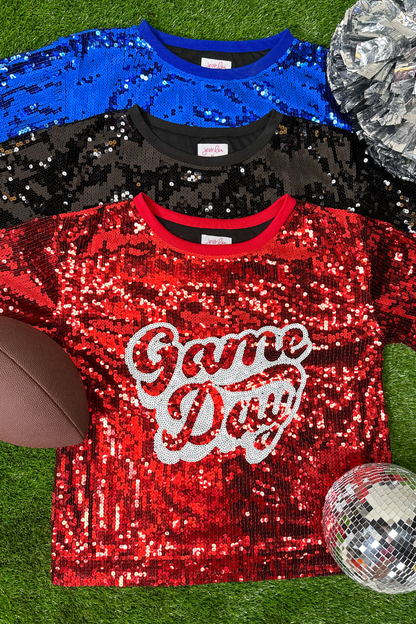 Sequin Game Day Top
