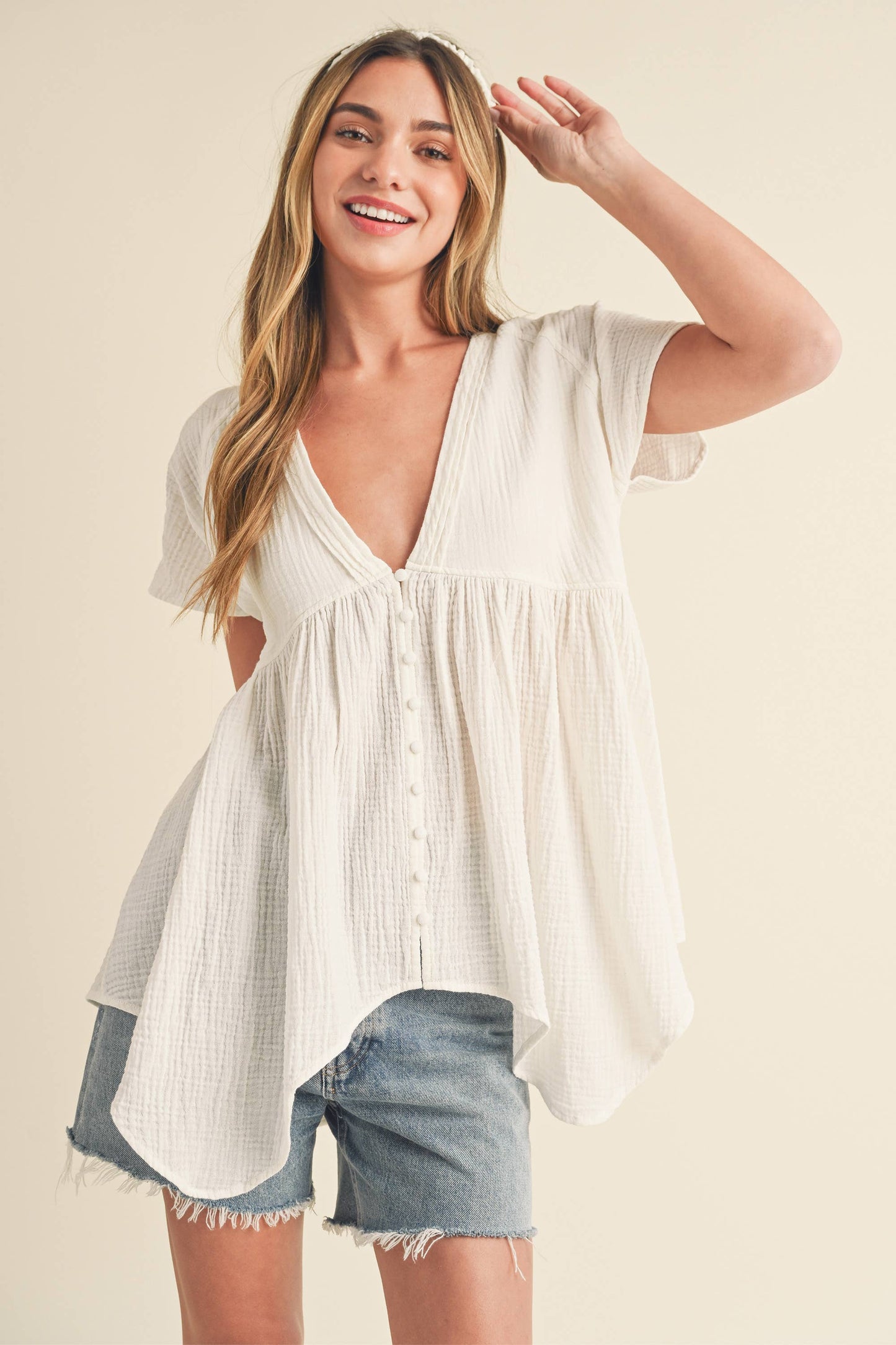 8275DD Florise Button Down Blouse 3