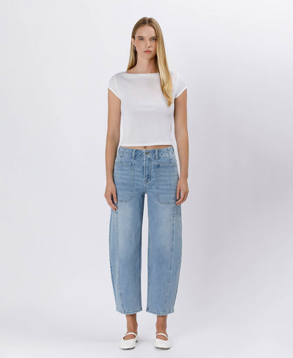 Super High Rise Barrel Jeans