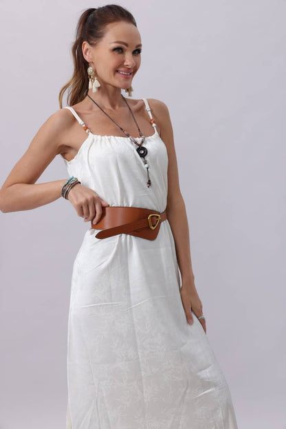 Asymmetrical Buckle Wide Waist Belt