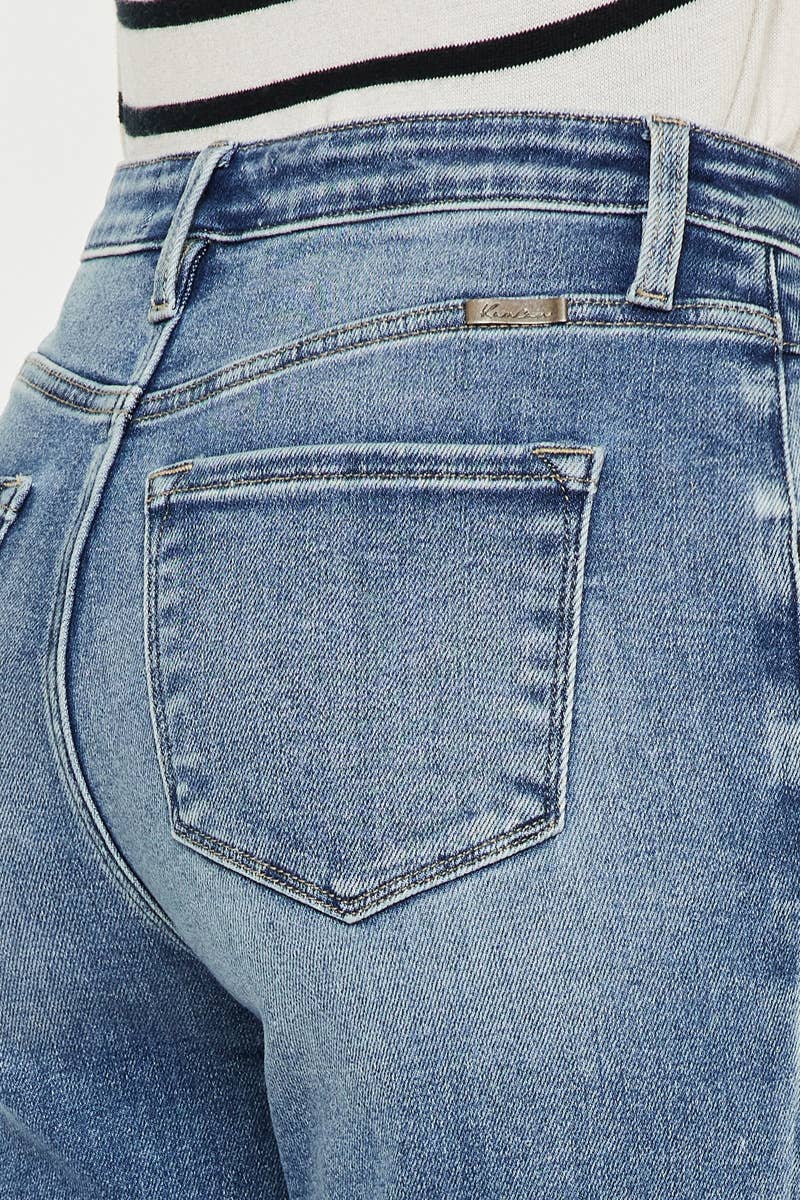 Kancan - high rise slim straight jeans