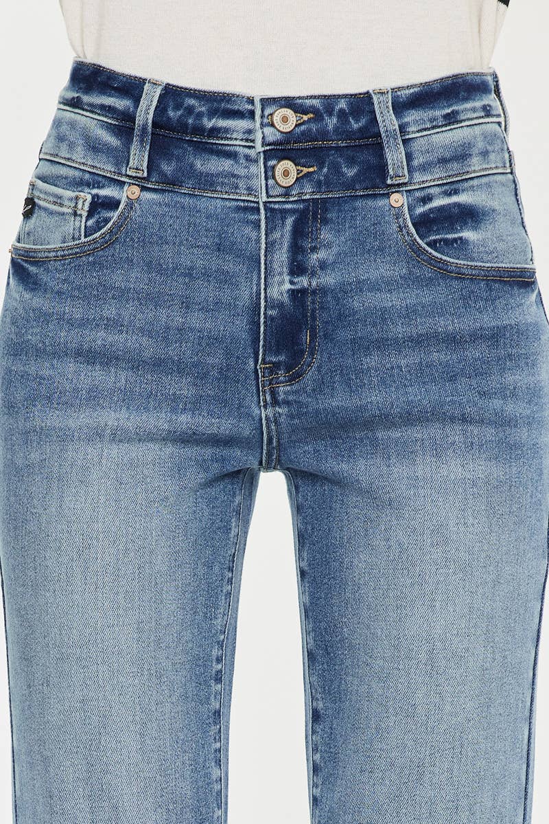 Kancan - high rise slim straight jeans