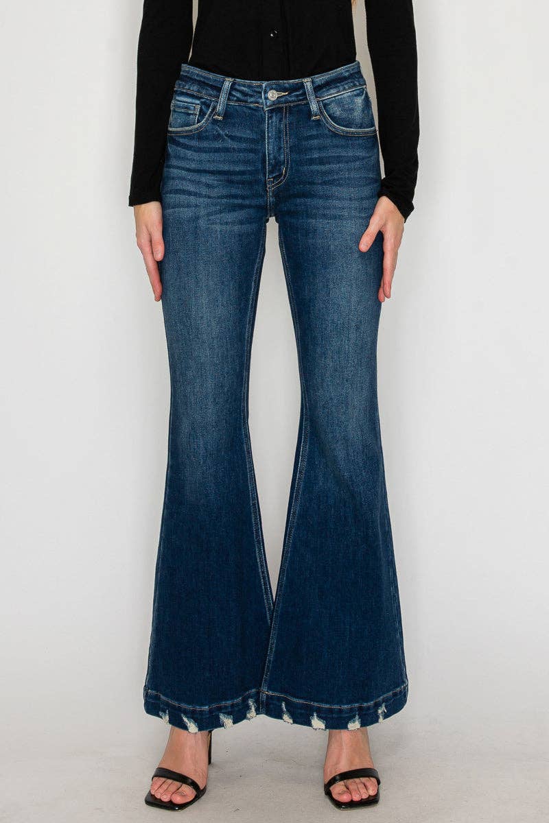 MID RISE SUPER FLARE JEANS