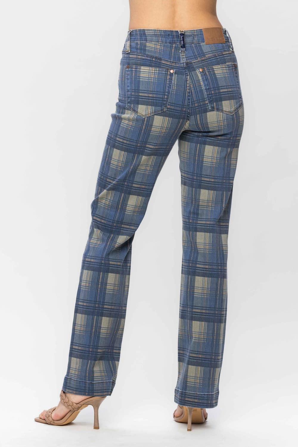 HW Vintage Look Plaid Straight