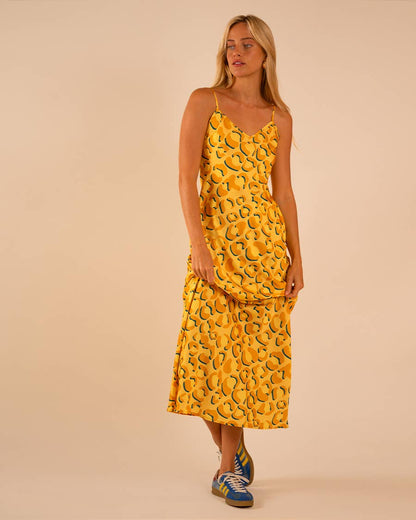 Shaded Leopard Lennon Zipslip™️ Dress (Canary)