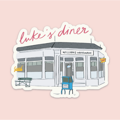 Luke's Diner Illustrated Sticker