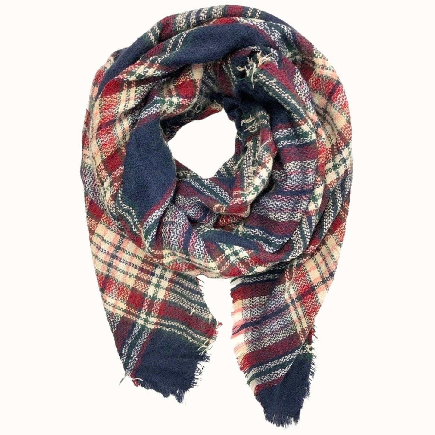 Plaid Blanket Scarf