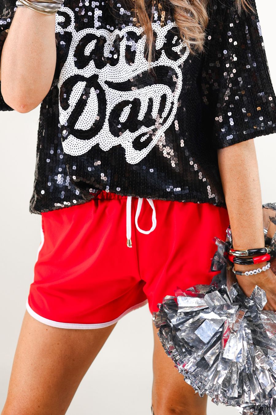 Sequin Game Day Top