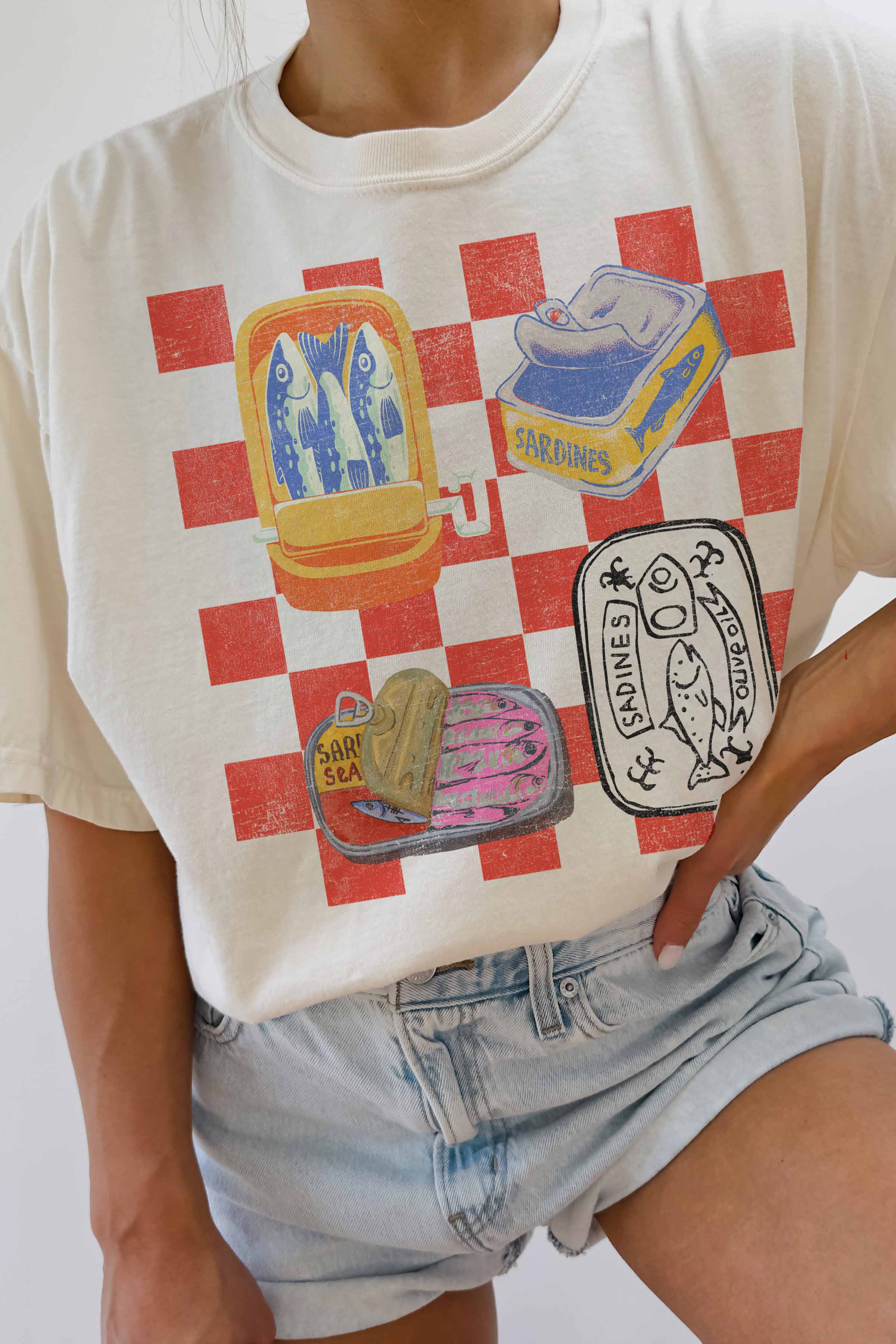 SARDINES OVERSIZED TEE