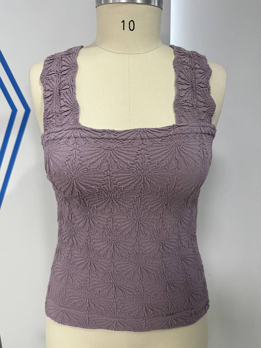 Jacquard Knit Tank Top
