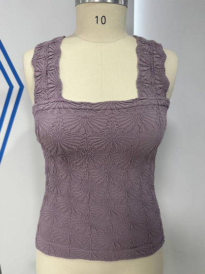 Jacquard Knit Tank Top