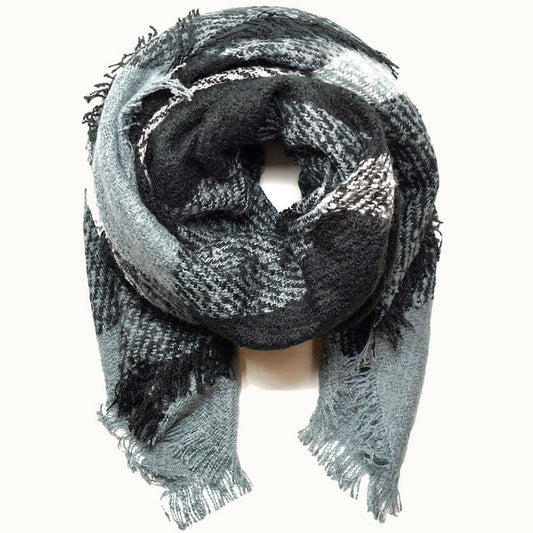 Plaid Blanket Scarf