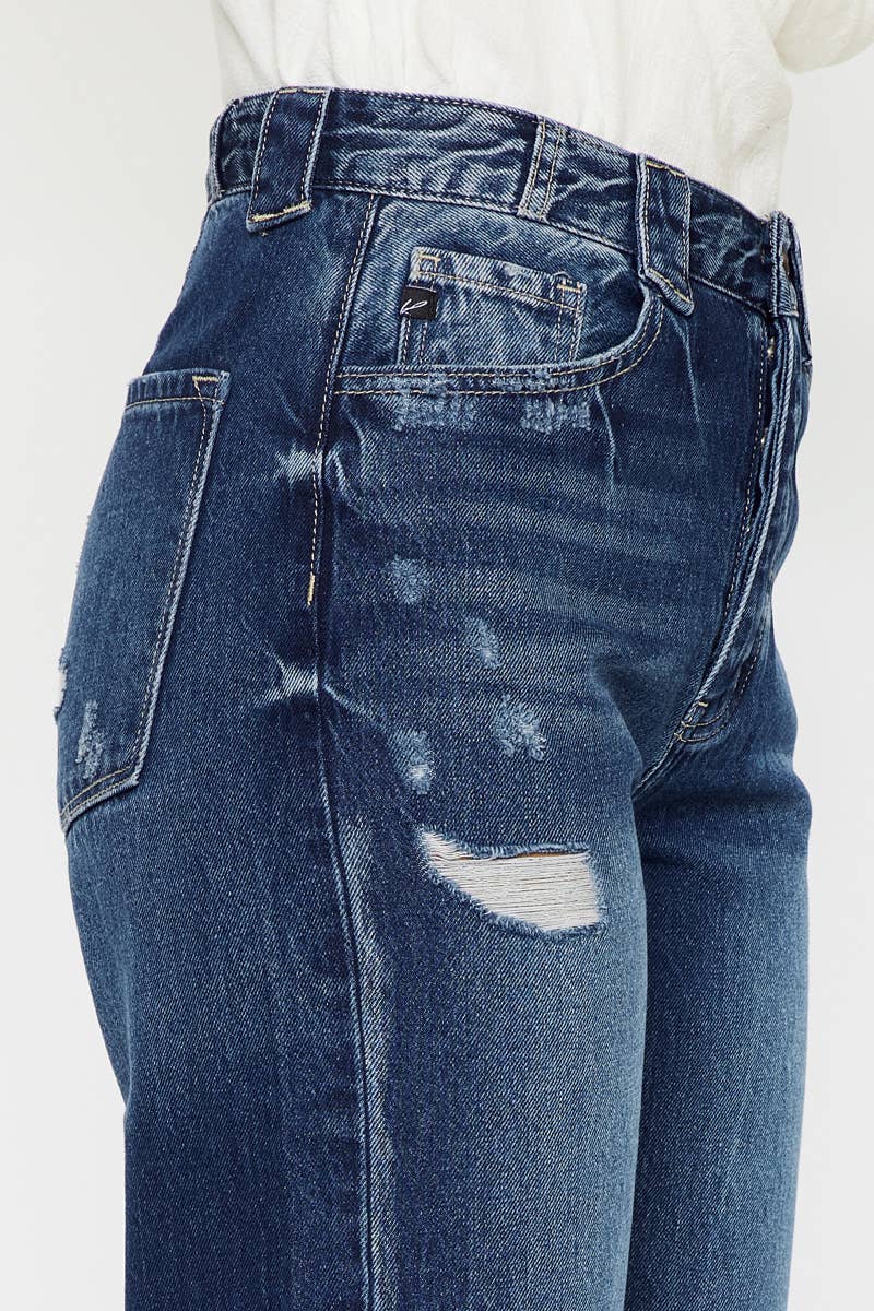 KanCan - 90s Ultra High Rise Fray Hem Flare