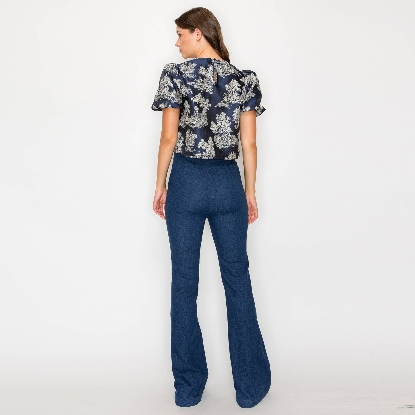 Toile Jacquard pattern top - LWT1800