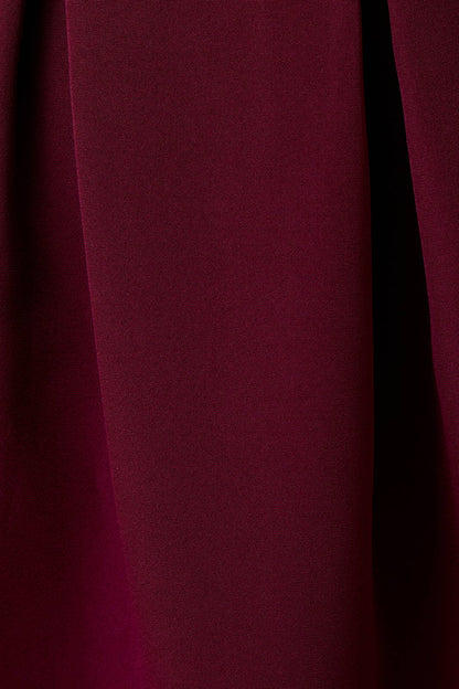 SQUARE NECK SLEEVELESS FIT & FLARE MIDI DRESS