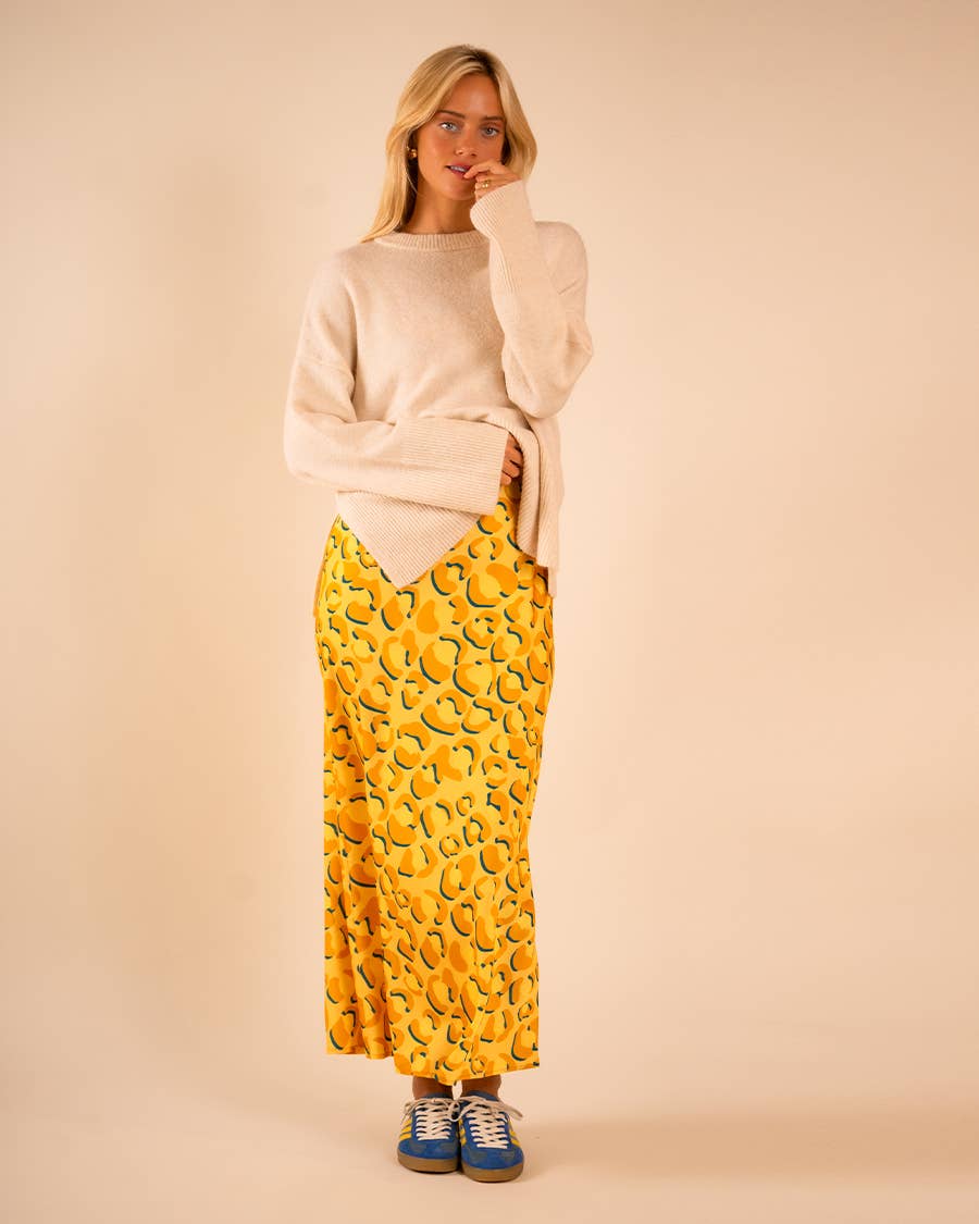 Shaded Leopard Lennon Zipslip™️ Dress (Canary)