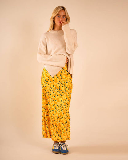 Shaded Leopard Lennon Zipslip™️ Dress (Canary)