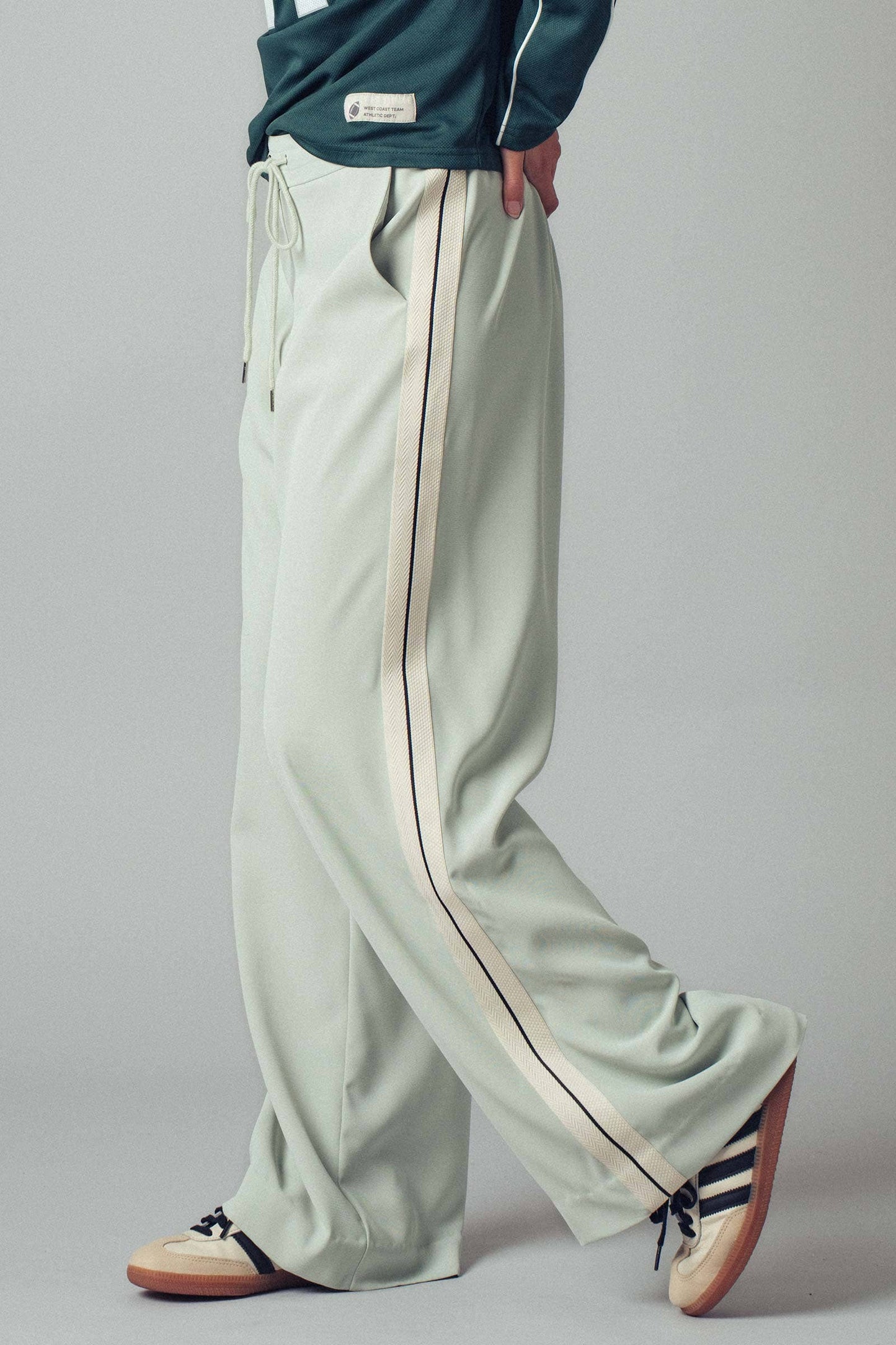 Side Stripe Drawstring Relaxed Statement Lounge Pant