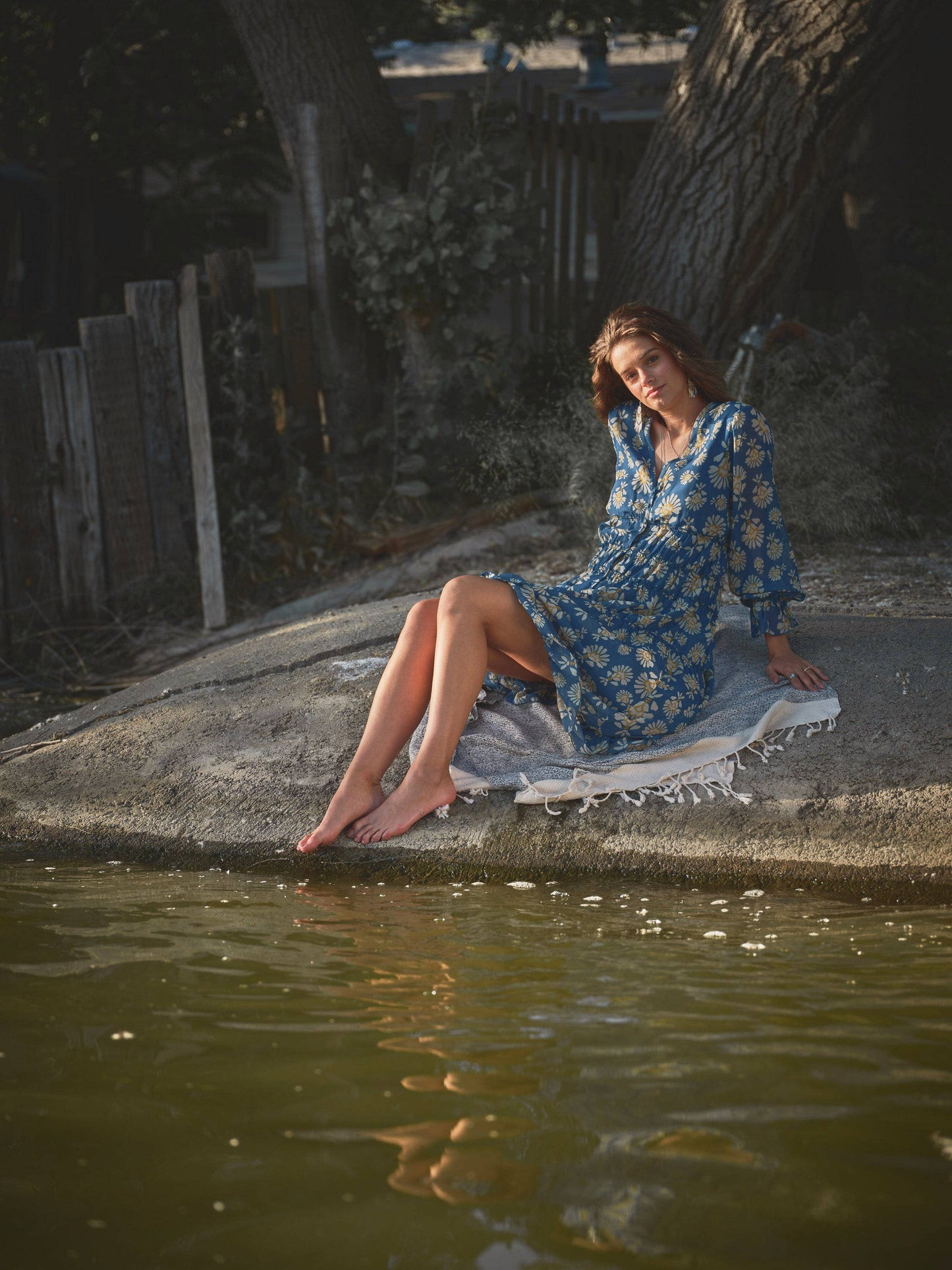 Chiffon Tiered High Low Maxi Dress