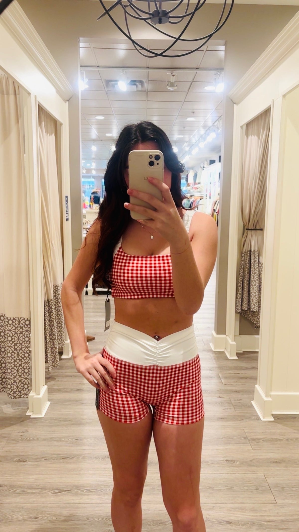 Kimberly Red Gingham top
