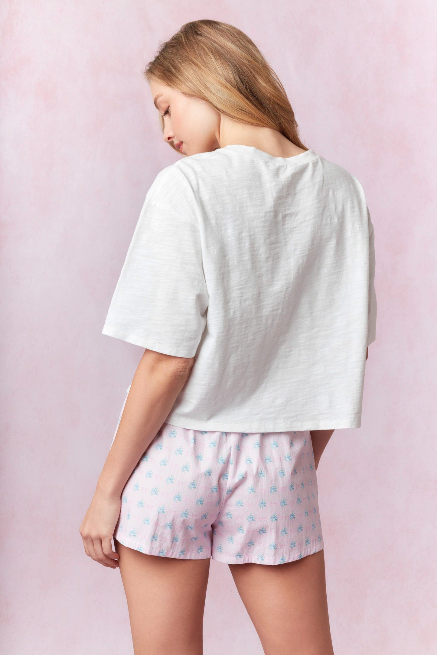 Peach Love Easter Bunny Cropped top