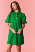 Peach Love Good Luck Collared Mini Dress