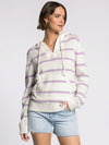 Thread & Supply Grace Lilac Stripe Hoodie Sweater