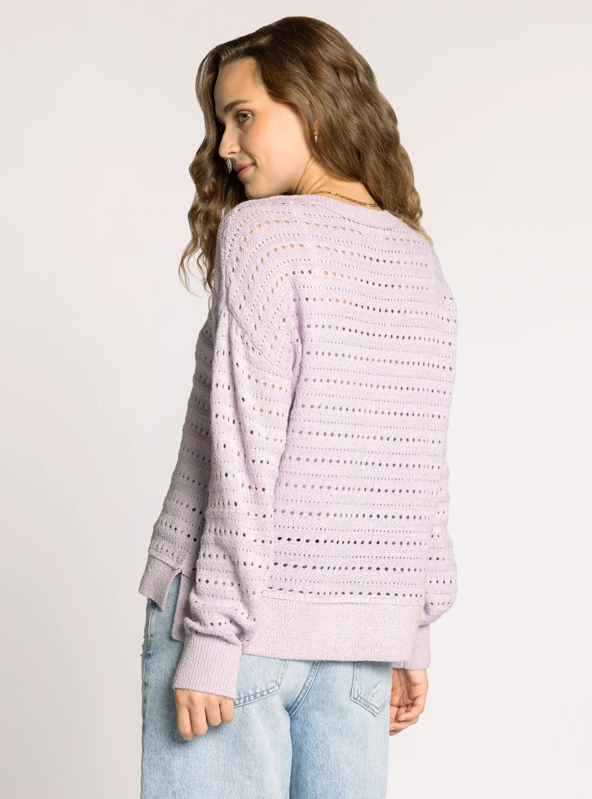 Thread & Supply Spring Is Here Sweater in Lilac