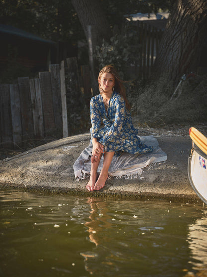 Chiffon Tiered High Low Maxi Dress