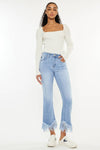 KanCan - High rise crop bootcut jeans