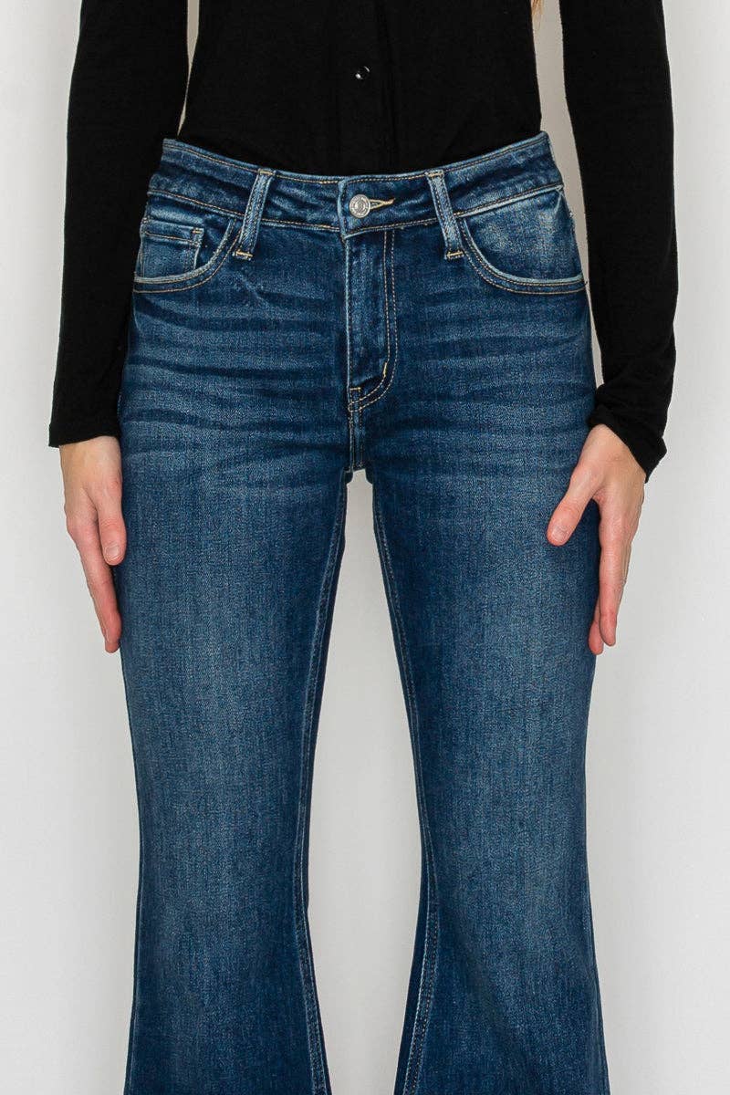 MID RISE SUPER FLARE JEANS