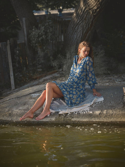 Chiffon Tiered High Low Maxi Dress