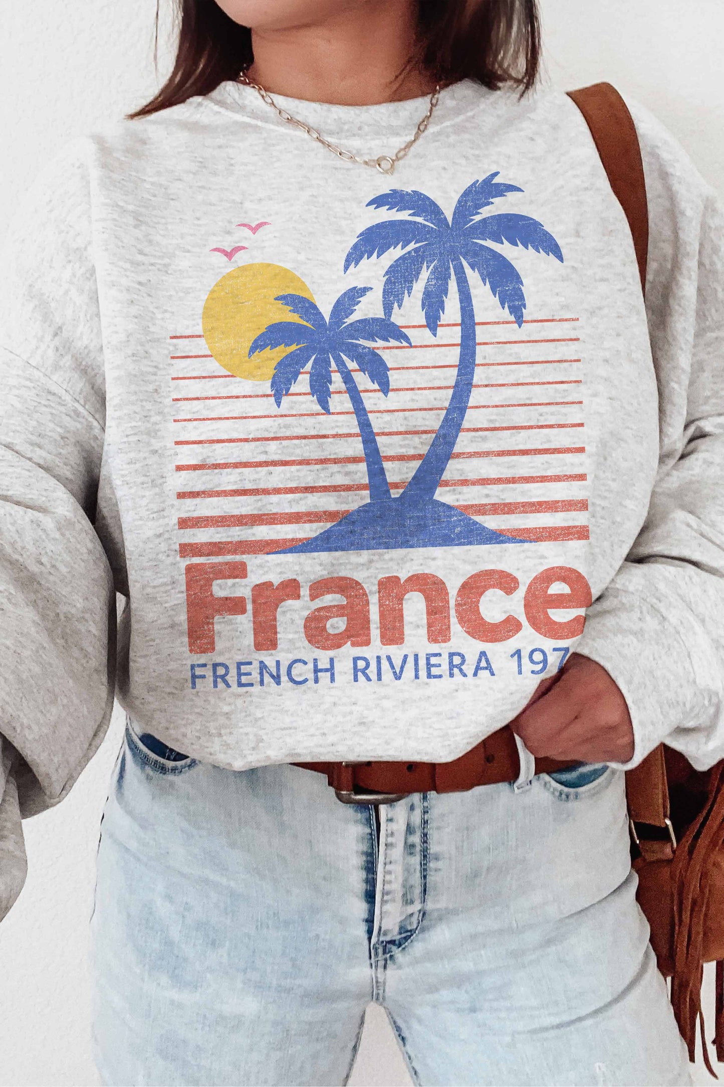 [G2050X-OSS] FRANCE FRENCH RIVIERA OVERSIZED SWEATSHIRTS