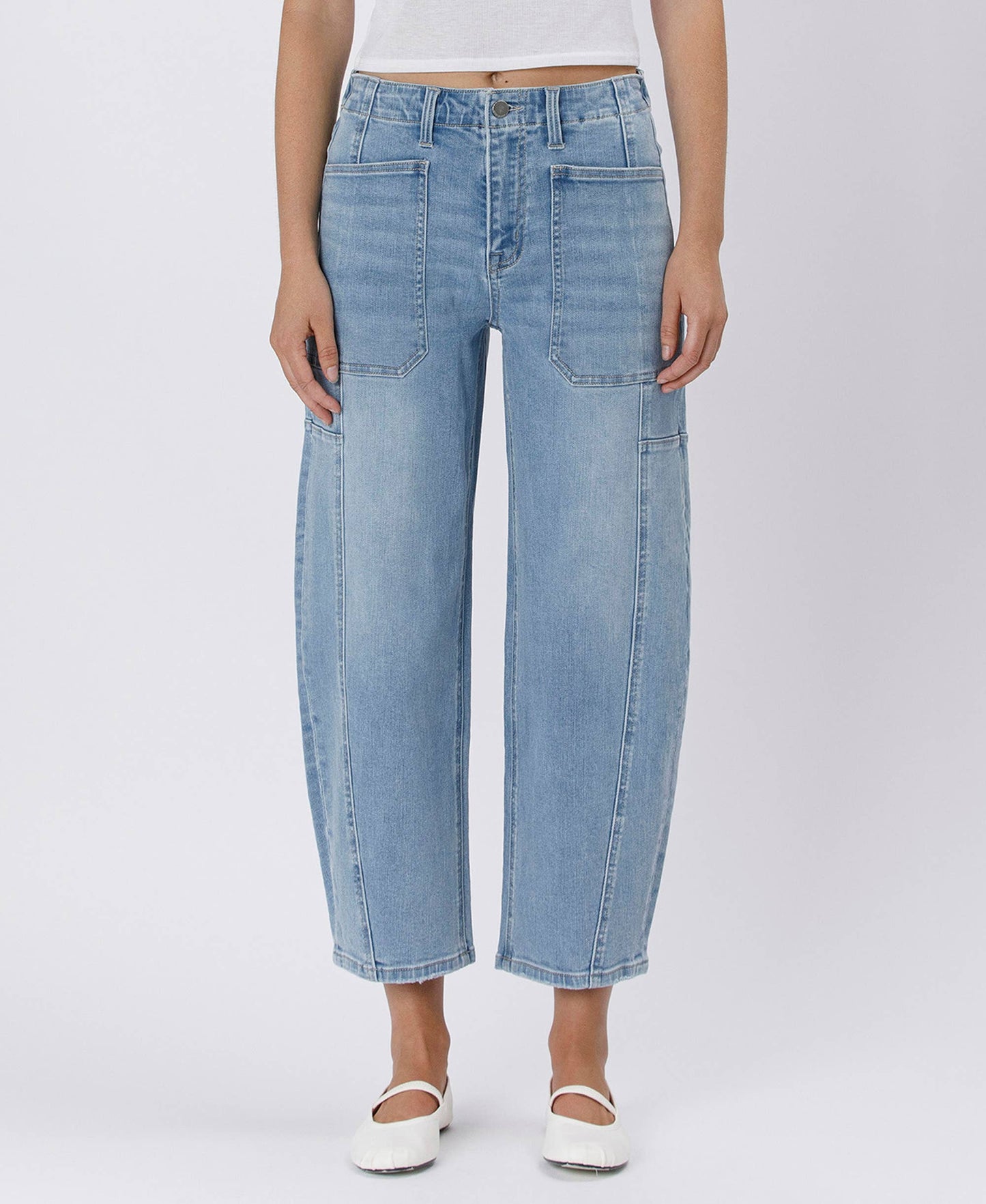 Super High Rise Barrel Jeans