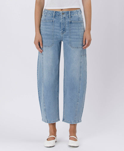 Super High Rise Barrel Jeans